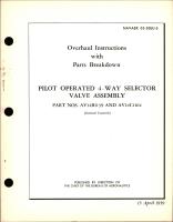 Overhaul Instructions with Parts Breakdown for Pilot Operated 4-Way Selector Valve Assembly - Parts AV14B1139 and AV14C1164 