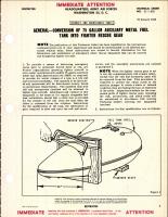 Conversion of 75 Gallon Auxiliary Metal Fuel Tank Into Fighter Rescue Gear