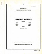 Overhaul Instructions for Electrical Engineering & Mfg. Co. Electric Motors