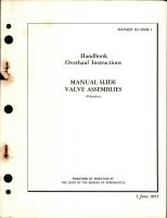 Overhaul Instructions for Manual Slide Valve Assemblies 