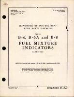 Handbook of Instructions with Parts Catalog for Fuel Mixture Indicators