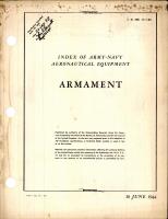 Index Of Army-Navy Aeronautical Equipment Armament
