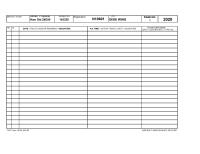 Propeller Maintenance Log Form