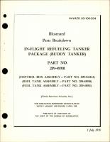 Illustrated Parts Breakdown for In-Flight Refueling Tanker Package (Buddy Tanker) - Part 209-48901