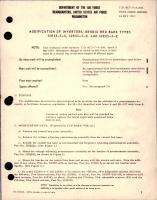 Modification of Inverters - Types 32E03-3-C, 32E03-3-D, and 32E03-3-E