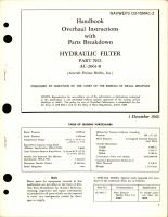 Overhaul Instructions with Parts Breakdown for Hydraulic Filter - Part AC-2061-8