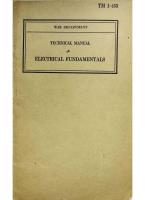 Electrical Fundamentals - War Department Technical Manual 