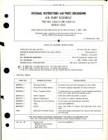 Overhaul Instructions with Parts Breakdown for Air Pump Assembly - Parts 33E02-1-A and 33E02-2-A 