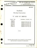 Overhaul Instructions for T and H Drives