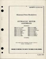 Illustrated Parts Breakdown for Hydraulic Motor Assemblies