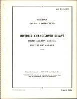 Overhaul Instructions for Inverter Change-Over Relays - Models 650-1099, 650-1175, 650-1740, and 650-4018 