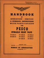 Handbook of Instructions with Parts Catalog for Pesco Hydraulic Relief Valve 1V-224, 1V-436, and 1V-575