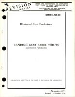 Illustrated Parts Breakdown for Landing Gear Aerol Struts 