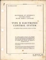 Overhaul Instructions with Parts Catalog for Type B Electronic Control System (Turbosupercharger Regulator)