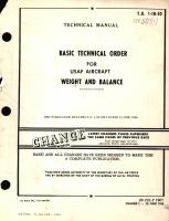 Technical Manual for Basic Technical Order for USAF Aircraft Weight and Balance