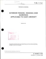 Exterior Finishes, Insignia and Markings for USAF Aircraft - Change - 22