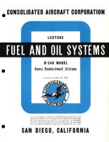 Fuel and Oil Systems Information for the Model B-24D