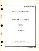 Illustrated Parts Breakdown for Voltage Regulator - Model 51107-003 