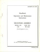 Operation and Maintenance Instructions for Decoupler Assembly - Model 110B - Part WC-101B