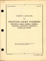 Parts Catalog for Position Light Flashers