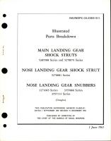 Illustrated Parts Breakdown for Main Landing Gear & Nose Landing Gear Shock Struts, Nose Landing Gear Snubbers