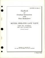 Overhaul Instructions with Parts Breakdown for Motor Operated Gate Valve - Part AV16B1613