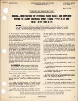 Modification of External Bomb Racks and Airplane Wiring to Carry Chemical Spray Tanks Types M-40 and M-33 For B-17F and B-17G