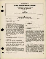 Overhaul Instructions with Parts Breakdown for Hydraulic Relief Pressure Valve - AN6279-6CD 1030