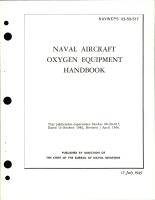Handbook for Naval Aircraft for Oxygen Equipment