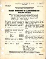 Modification of .50 Caliber Ammunition Tray for RP-38E and Subsequent