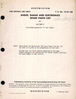 Radio, Radar and Electronic Spare Parts List for AN/ARC-3