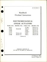 Overhaul Instructions for Electromechanical Linear Actuators