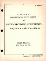 Maintenance Instructions for Radio Receiving Equipments AN/ARN-5 and AN/ARN-5A