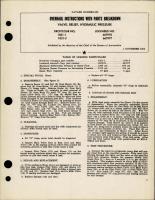 Overhaul Instructions with Parts Breakdown for Hydraulic Pressure 