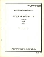 Illustrated Parts Breakdown for Motor Driven Switch - Assembly 65720 and 69009 