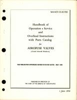 Operation, Service and Overhaul Instructions with Parts Catalog for Aerofuse Valves