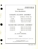 Illustrated Parts Breakdown for Cockpit Station Assembly Part No. 5549186 Maneuver Control Assembly 5541526 for D-1 Auto Control 