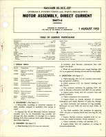 Overhaul Instructions with Parts Breakdown for Direct Current Motor Assembly - 26675-6