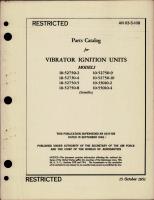 Parts Catalog for Vibrator Ignition Units 