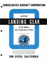 Landing Gear Information for the Model B-24D