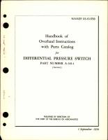 Overhaul Instructions with Parts Catalog for Differential Pressure Switch - Part A-301-1