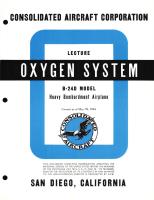  Oxygen System Information for the Model B-24D 