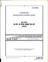 Maintenance Instructions for B-29, B-29A, & TB-29 Aircraft
