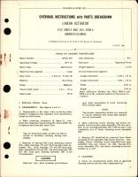 Overhaul Instructions with Parts Breakdown for Linear Actuator - JYLC 3909-3 and 3909-4