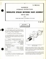 Handbook of Overhaul Instructions for Modulated Spoiler Metering Valve Assembly Part No. 5-83957