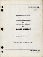 Organizational Maintenance w Parts Breakdown for AC-47D