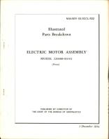 Illustrated Parts Breakdown for Electric Motor Assembly - Model 220088-010-01