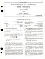 Overhaul Instructions with Parts Breakdown for Swing Check Valve Part No. 1111-577958 