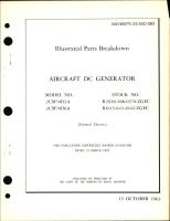 Illustrated Parts Breakdown for Aircraft DC Generator Model Nos. 2CM70D2A & 2CM70D6A