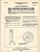 Installation of Plain Bearing in Tail Wheel Assembly - BT-13, BT-13A, BT-13B, BT-15, SNV-1, and SNV-2